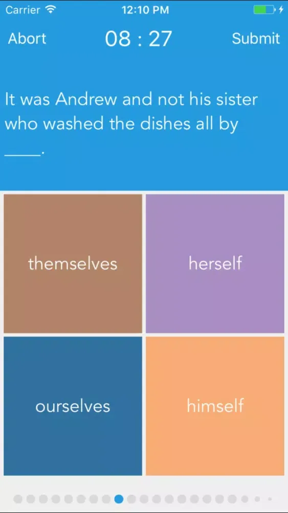 Capturas de pantalla de One Fourth English Test - JOE-Learning