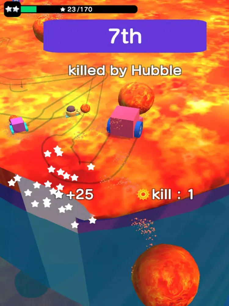 Tangkapan layar Lava Ball Wars - Flippy Bump iPad 