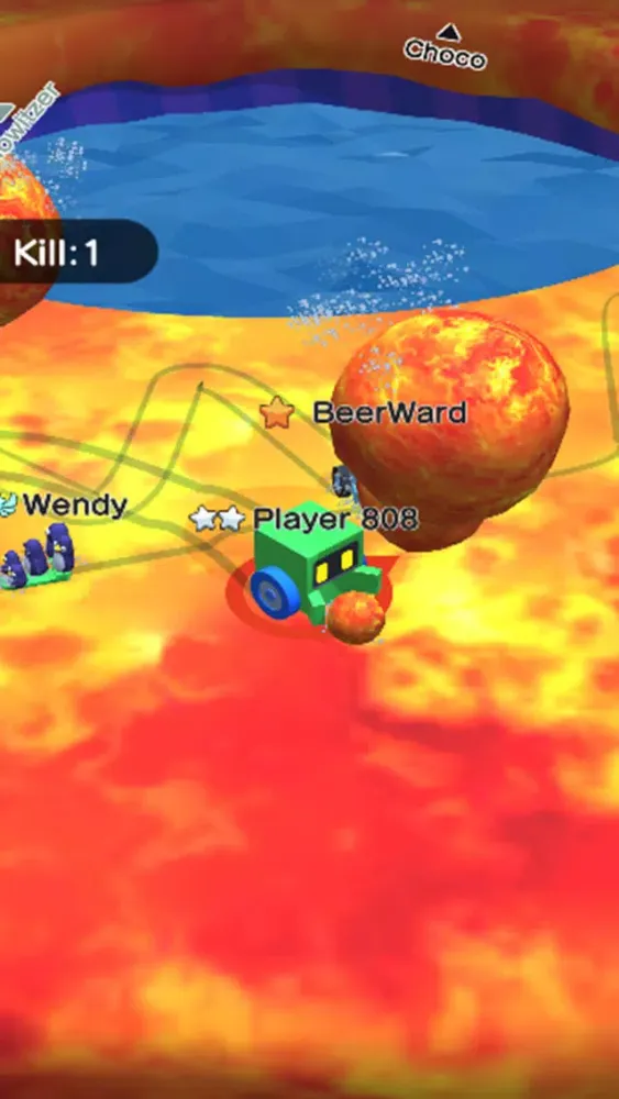 Tangkapan layar Lava Ball Wars - Flippy Bump