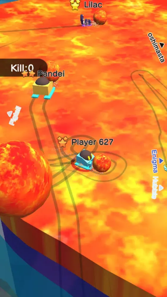 Tangkapan layar Lava Ball Wars - Flippy Bump