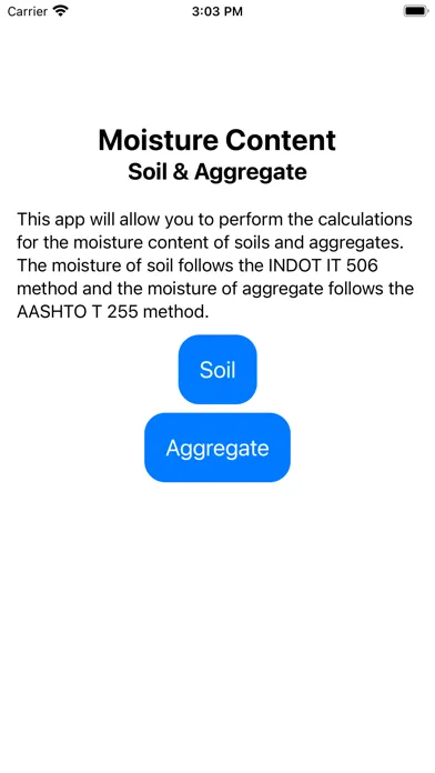 Moisture Content of Soil & Agg Screenshots