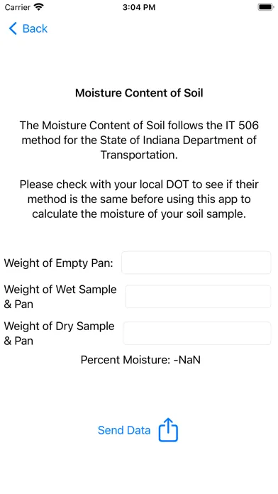 Moisture Content of Soil & Agg Screenshots