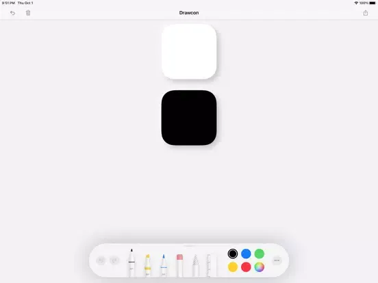Capturas de tela do Drawcon iPad 