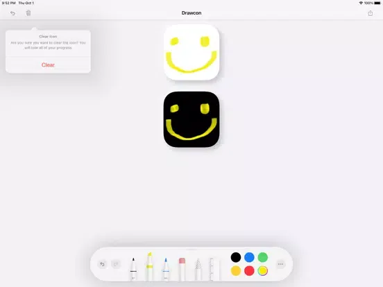 Capturas de tela do Drawcon iPad 