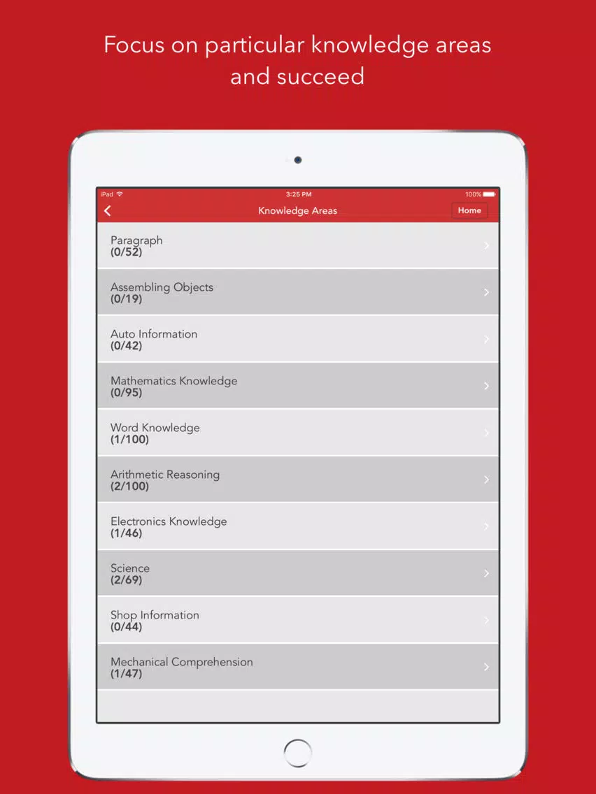 صور ASVAB IQ - Armed Service Vocational Training Guide iPad 