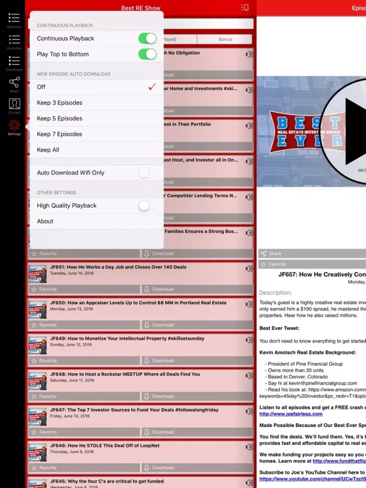Best Real Estate Investing Advice Show iPad  Screenshots
