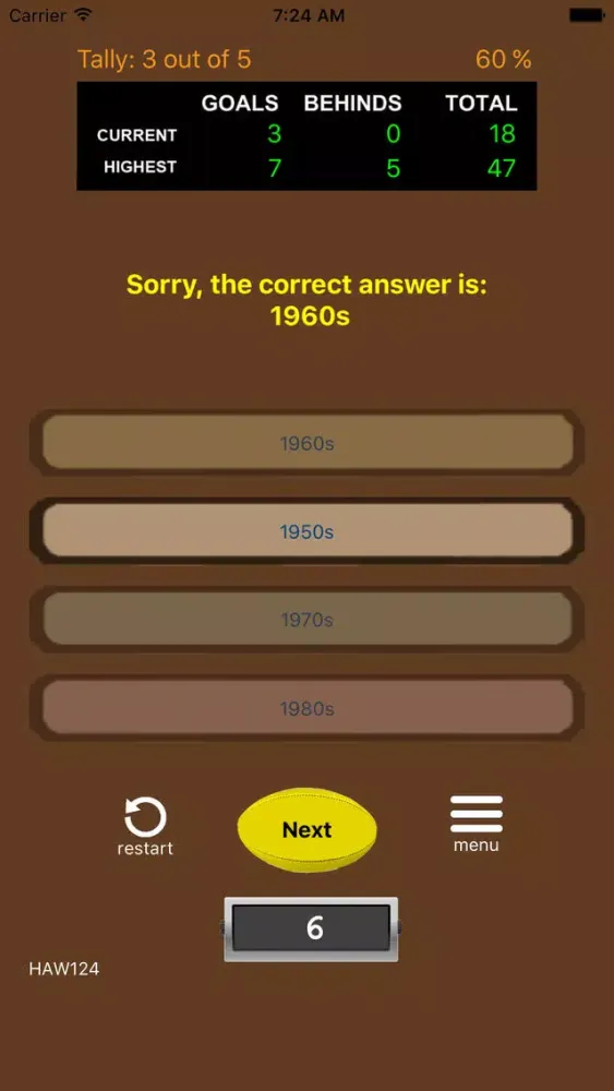 AFL Trivia - Hawthorn Hawks Screenshots