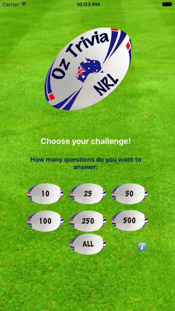 Oz Trivia - NRL Screenshots