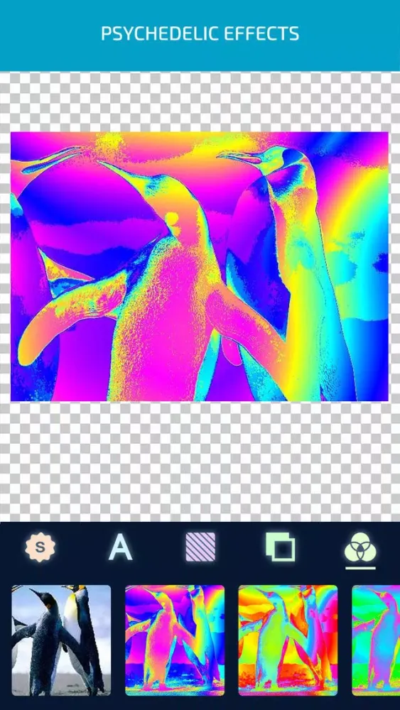 Tangkapan layar Trippy Effects- Digital Art & Aesthetic Filters