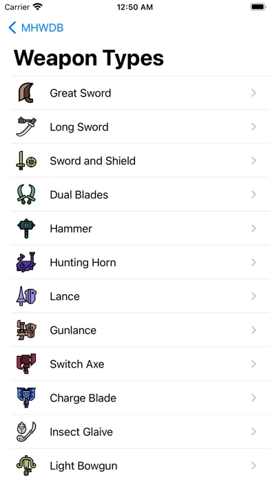 MH World Database سکرین شاٹس