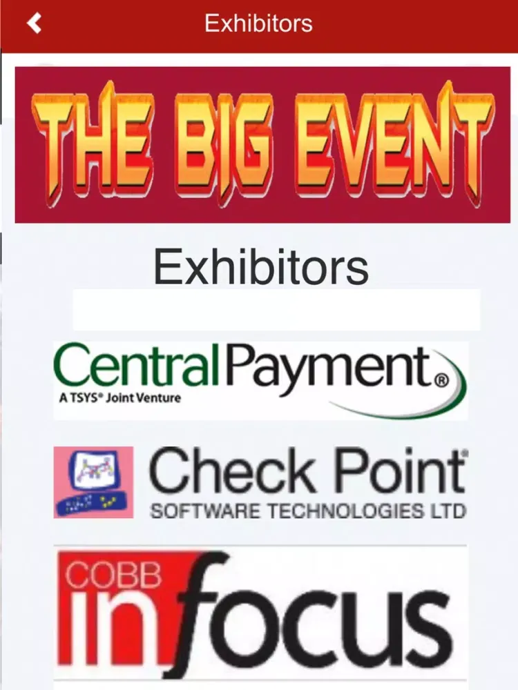 The Big Event Atl iPad  スクリーンショット