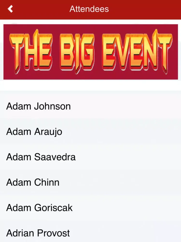 The Big Event Atl iPad  スクリーンショット