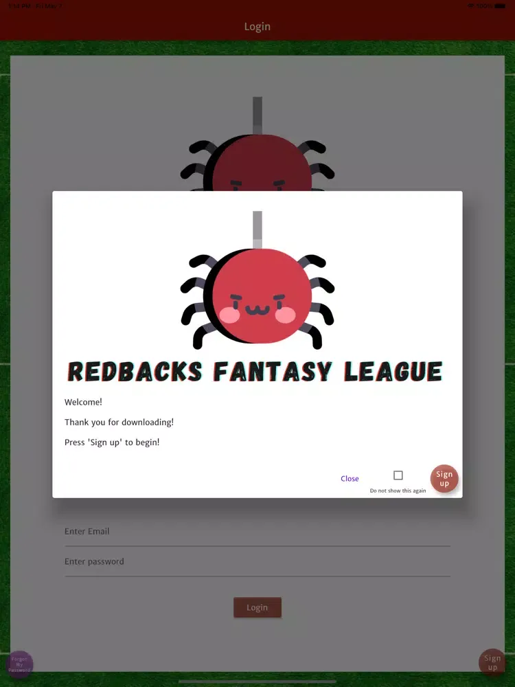 Redbacks Fantasy League iPad 應用截圖
