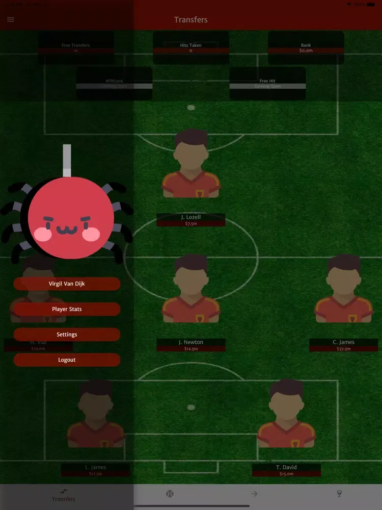 Redbacks Fantasy League iPad 應用截圖