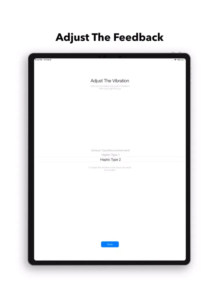 Capturas de tela do Haptic Feedback Keyboard iPad 