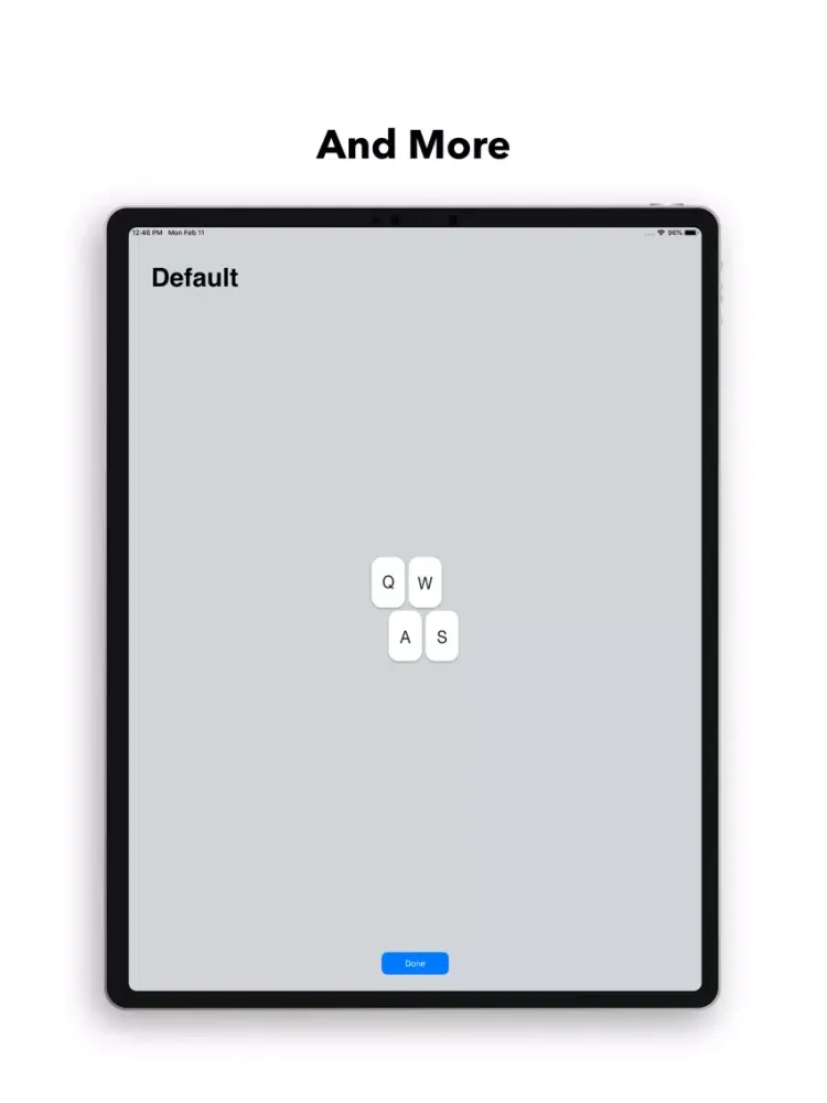 Capturas de tela do Haptic Feedback Keyboard iPad 