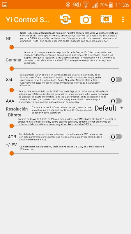 YI Control Script应用截图