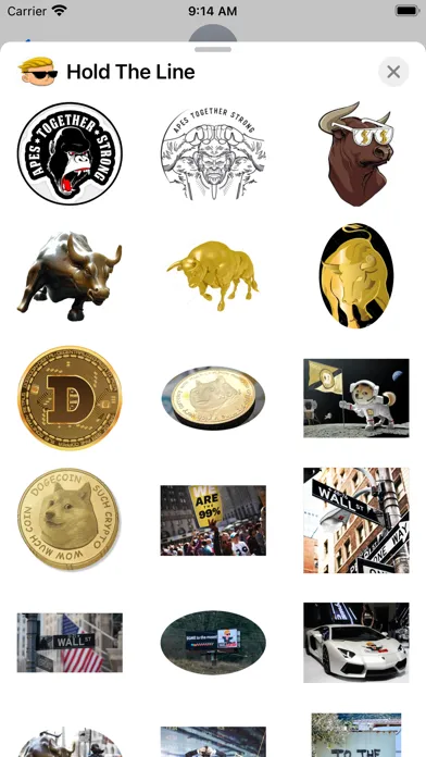 Hold the Line WSB Stickers スクリーンショット