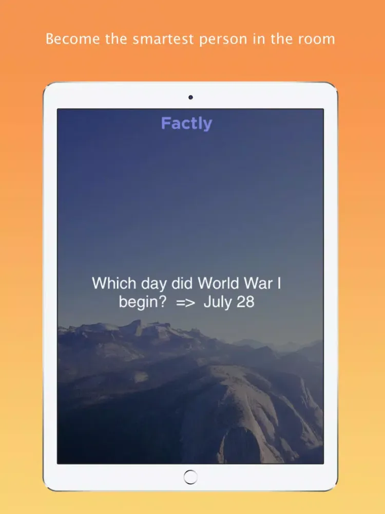 Capturas de tela do Factly - Daily random facts iPad 