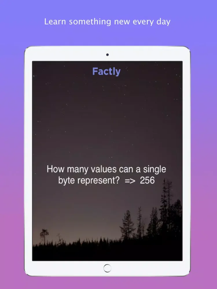 Capturas de tela do Factly - Daily random facts iPad 