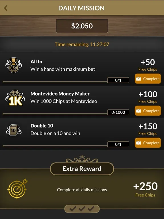 Tangkapan skrin Royal Blackjack Casino 21 iPad 