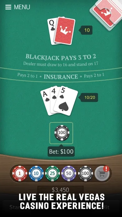 Tangkapan skrin Royal Blackjack Casino 21
