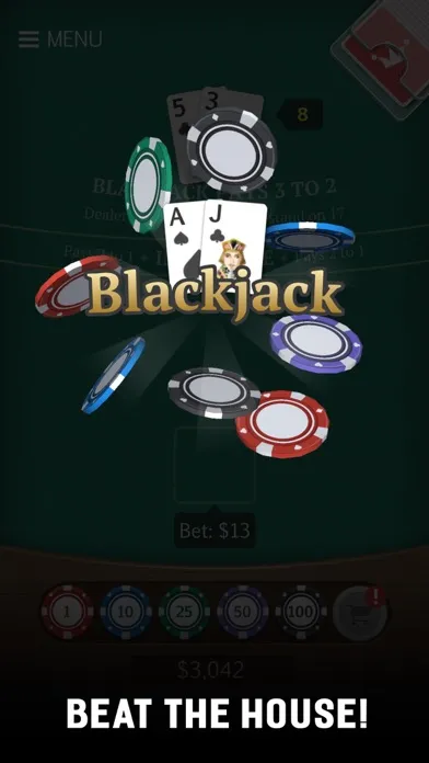 Tangkapan skrin Royal Blackjack Casino 21
