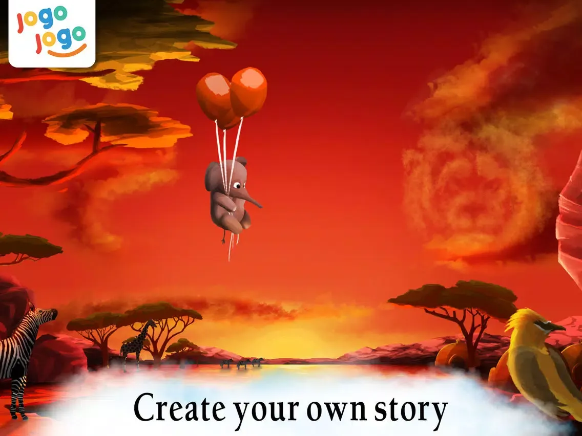 ภาพหน้าจอของ 3 Red Balloons - A cute picture book for toddlers iPad 