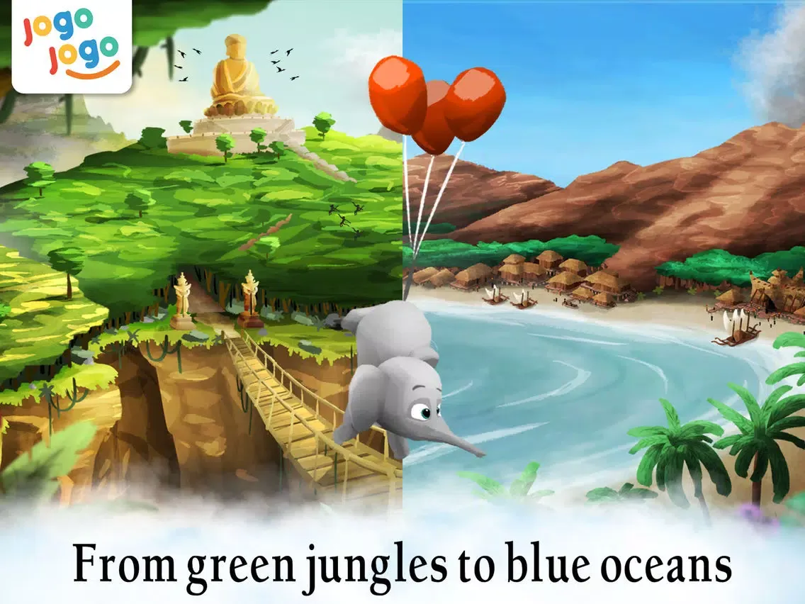 ภาพหน้าจอของ 3 Red Balloons - A cute picture book for toddlers iPad 