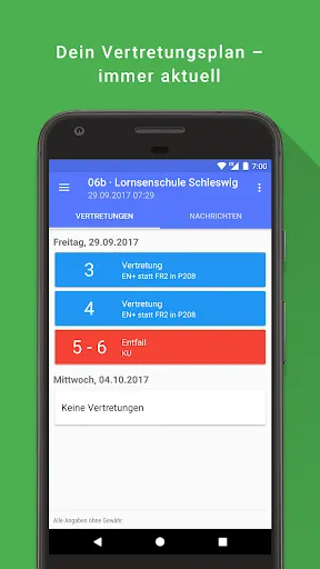 Screenshot di Vertretungsplan.app