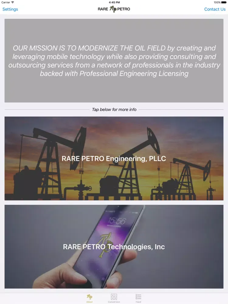 ภาพหน้าจอของ RARE PETRO Brochure iPad 