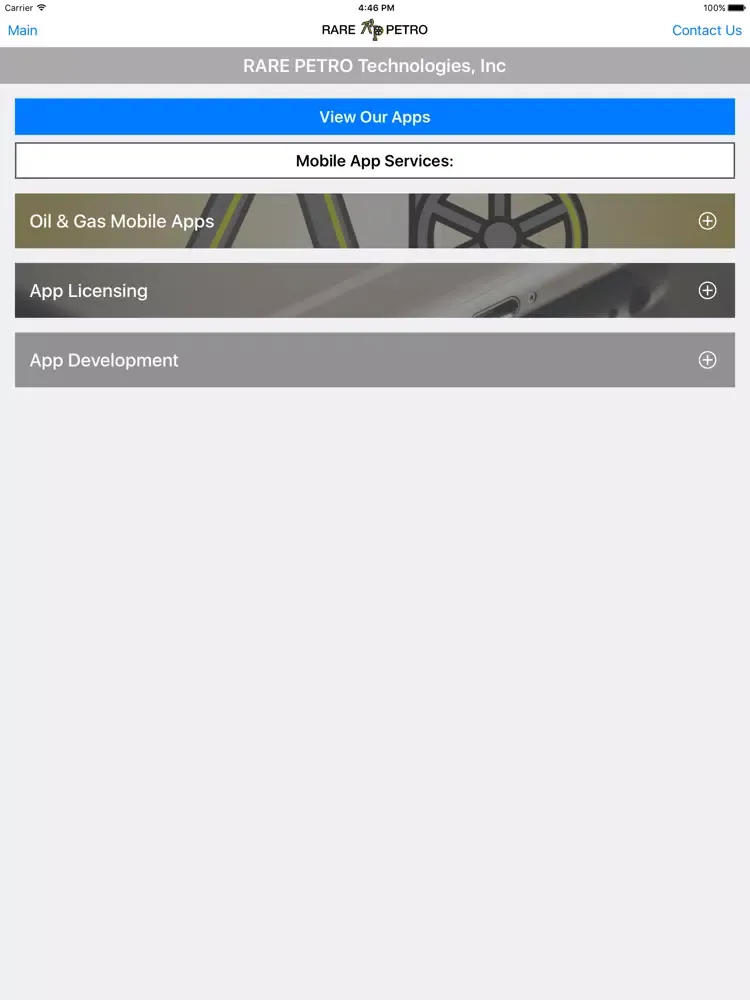 ภาพหน้าจอของ RARE PETRO Brochure iPad 