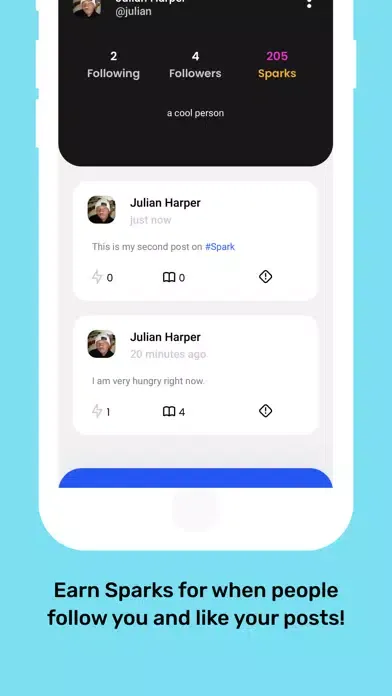 Tangkapan layar Spark - Simply Social Media