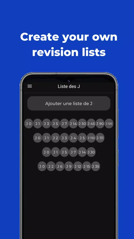 Spaced learning app スクリーンショット
