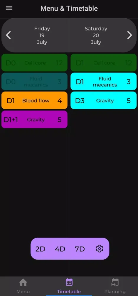Spaced learning app スクリーンショット