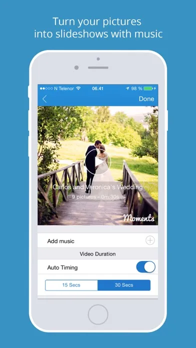 Moments - Turn your pictures into beautiful music videos! Ekran Görüntüleri