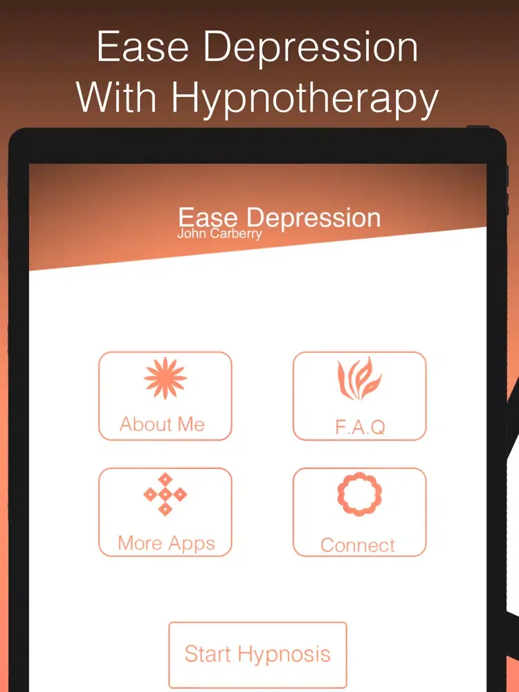 Ease Depression With Hypnosis iPad  Screenshots