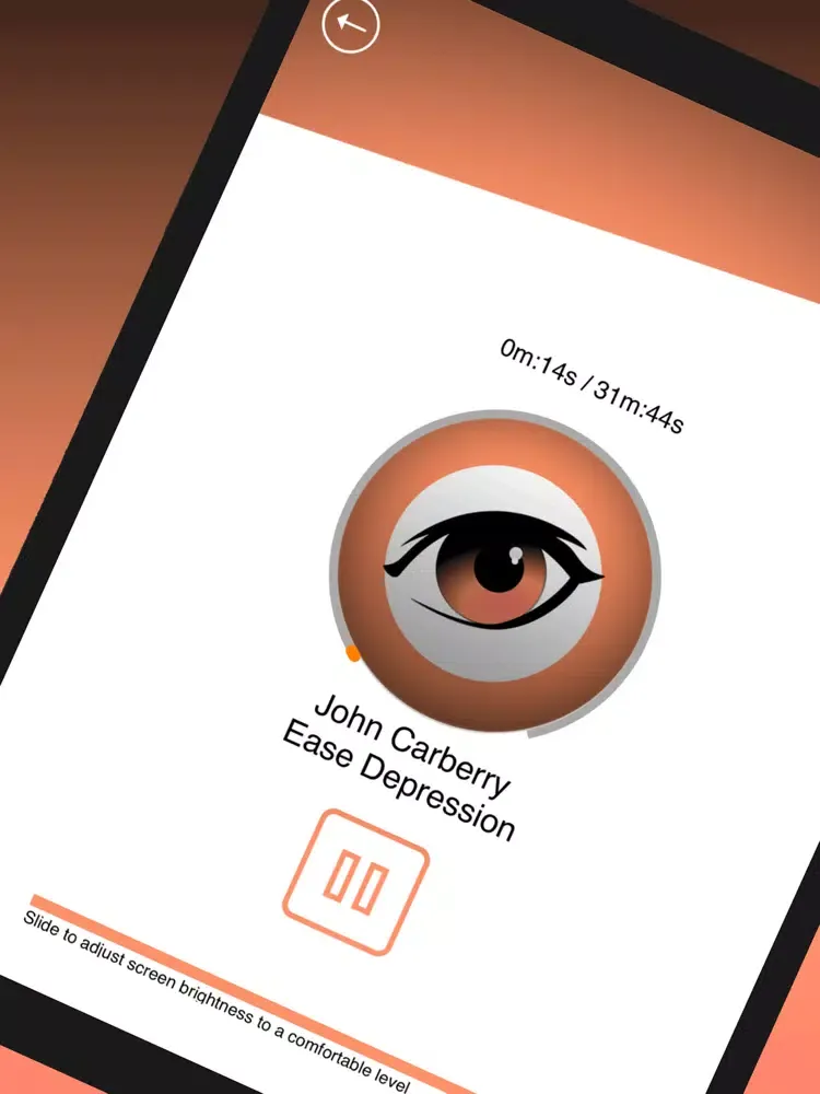 Ease Depression With Hypnosis iPad  Screenshots