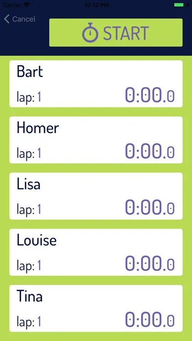 Ảnh chụp màn hình của Team Timer Basic