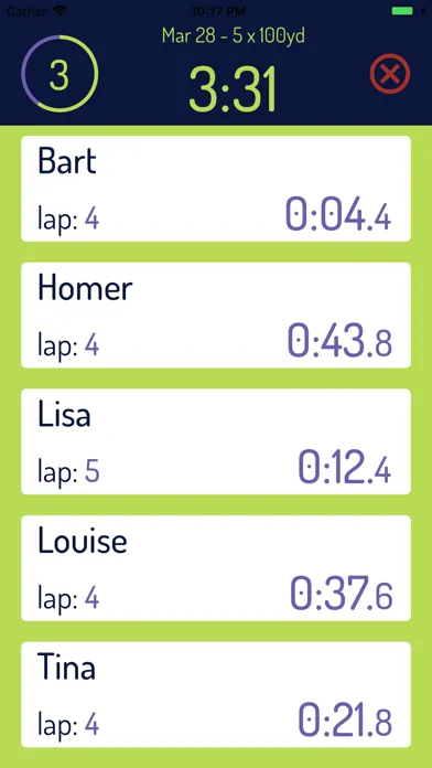 Ảnh chụp màn hình của Team Timer Basic