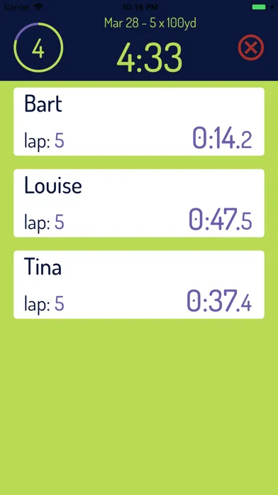 Ảnh chụp màn hình của Team Timer Basic