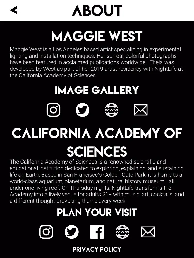ภาพหน้าจอของ Theia | Maggie West iPad 
