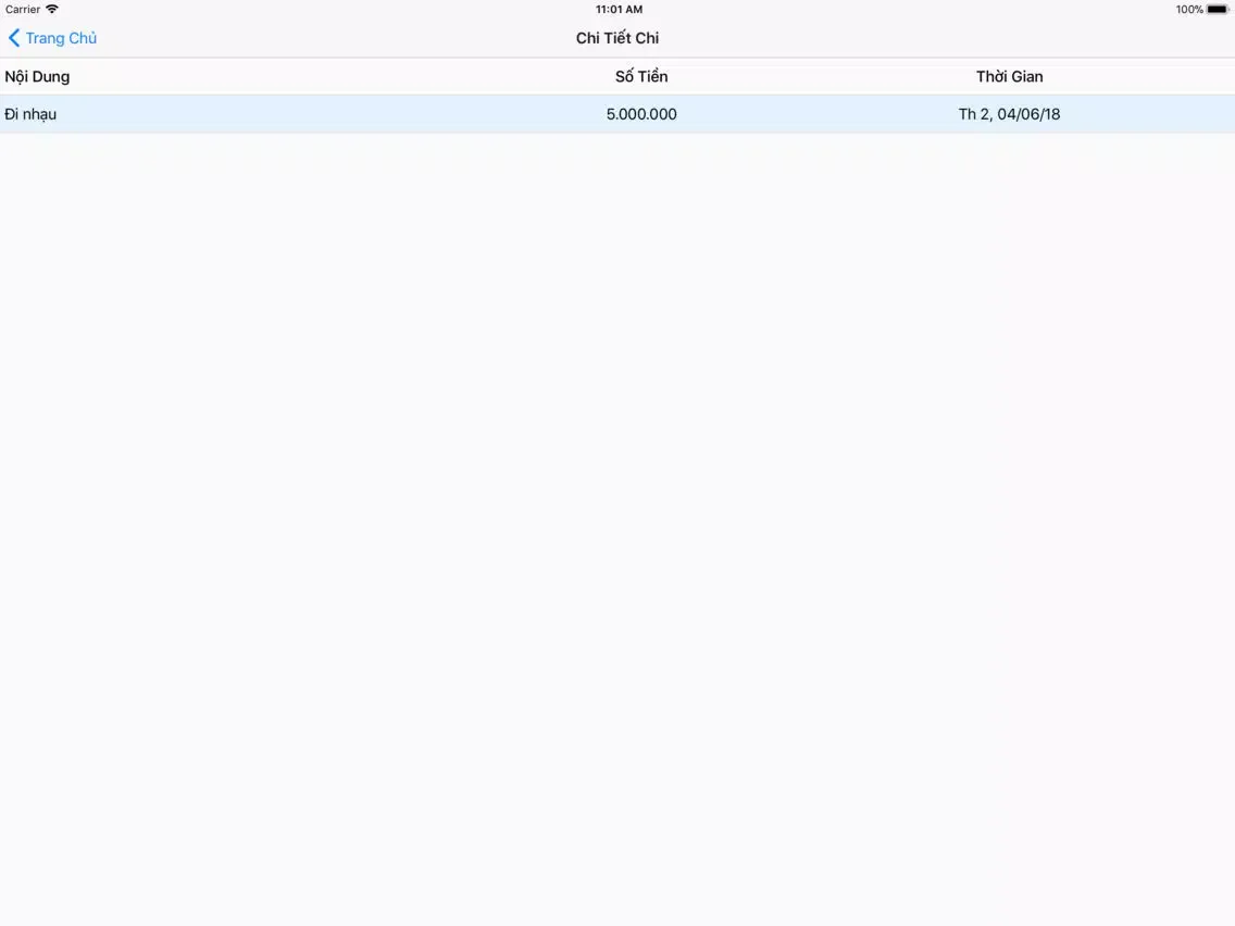 Sổ tay ghi chép thu chi iPad  Screenshots