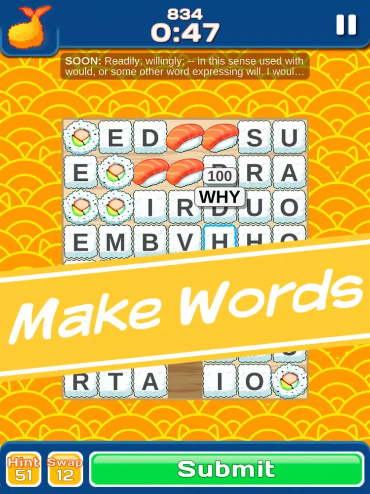 Eat Your Words iPad  Screenshots