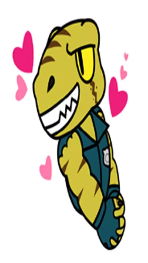 Raptor Cop Animated Stickers Ekran Görüntüleri