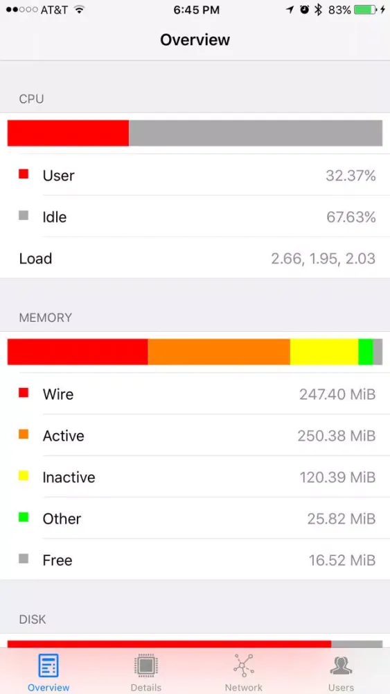 System Information and Statistics Screenshots