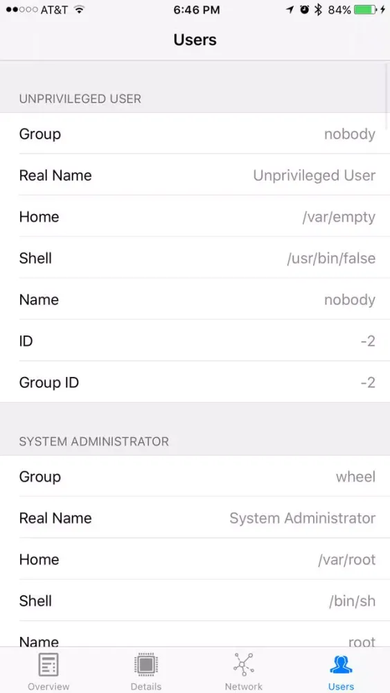 System Information and Statistics Screenshots