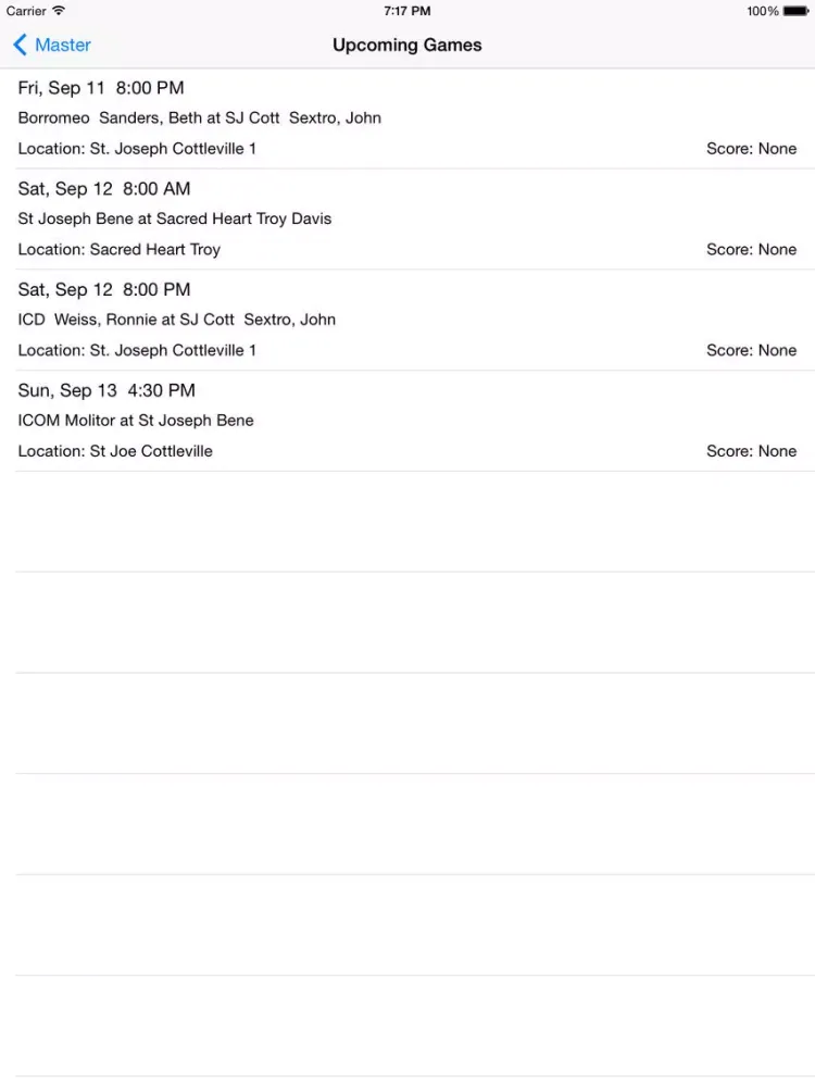 تصاویر CYC Schedules iPad 