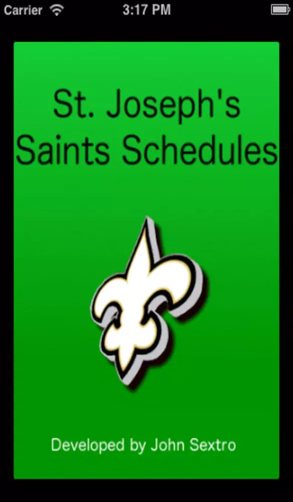 Captures d'écran de Saints Sports Schedule