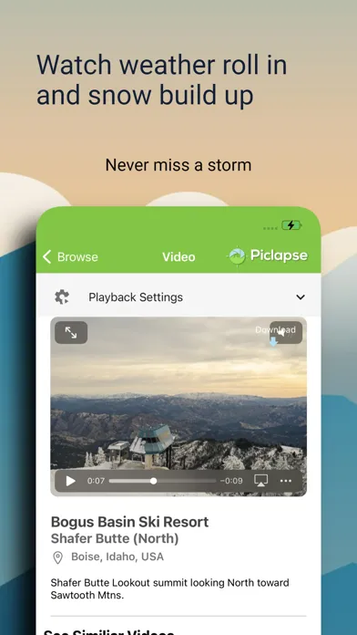 Captures d'écran de Piclapse Timelapse Videos